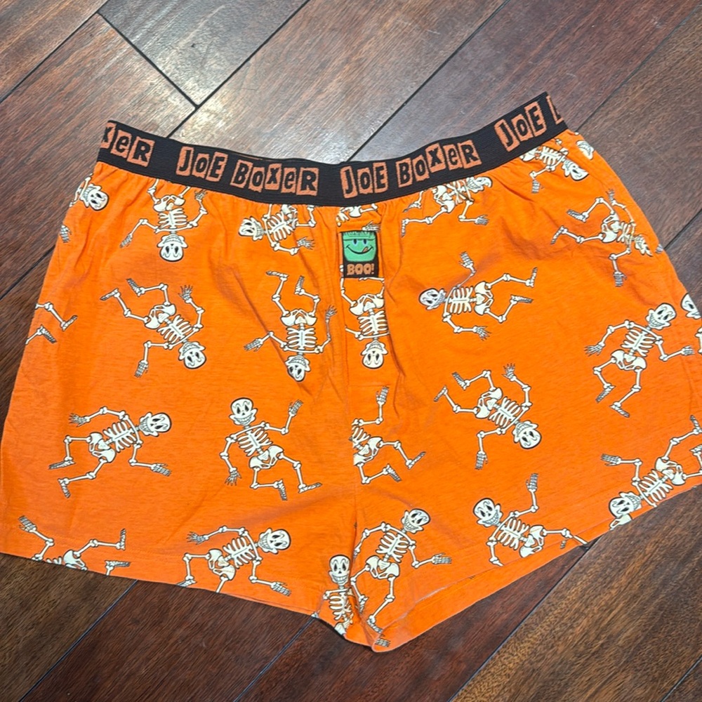 NWOT Joe Boxer glow-in-the-dark Halloween boxers, size large